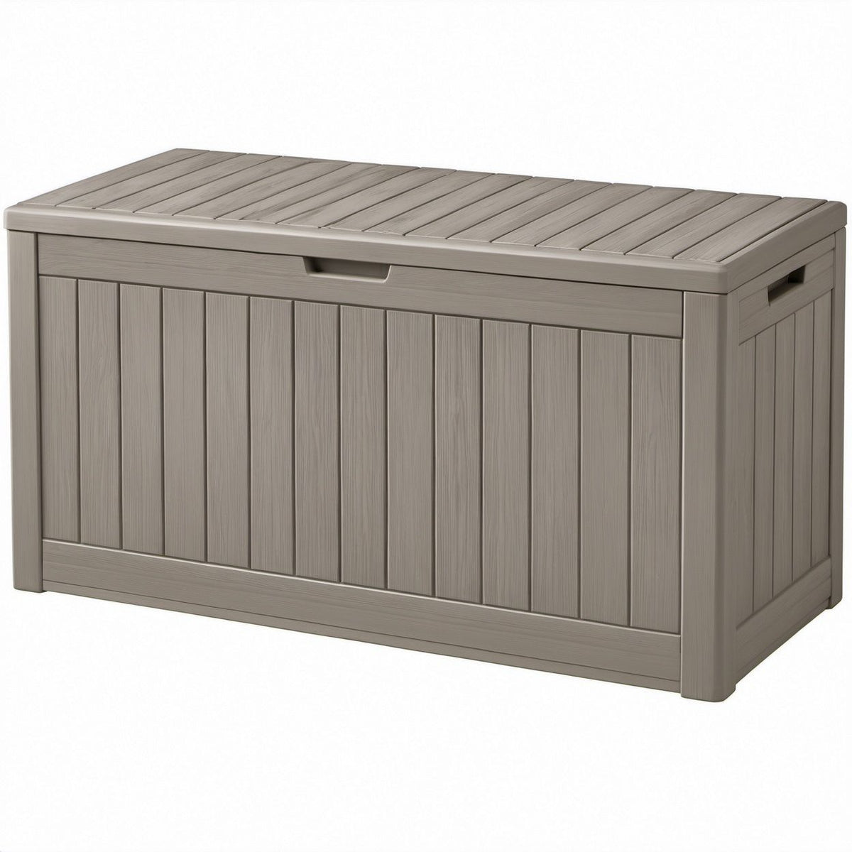 Prostokątna skrzynia ogrodowa z polipropylenu PP Taupe 145 x 70 x 60 cm, 454 l