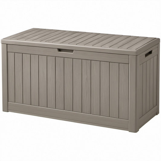 Prostokątna skrzynia ogrodowa z polipropylenu PP Taupe 145 x 70 x 60 cm, 454 l